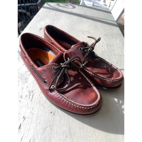 Timberland Brown Classic 2 Eye Boat Shoes Mn’s Sz 9M main image 9
